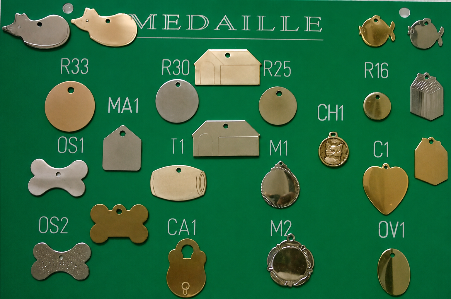Gravure sur médailles